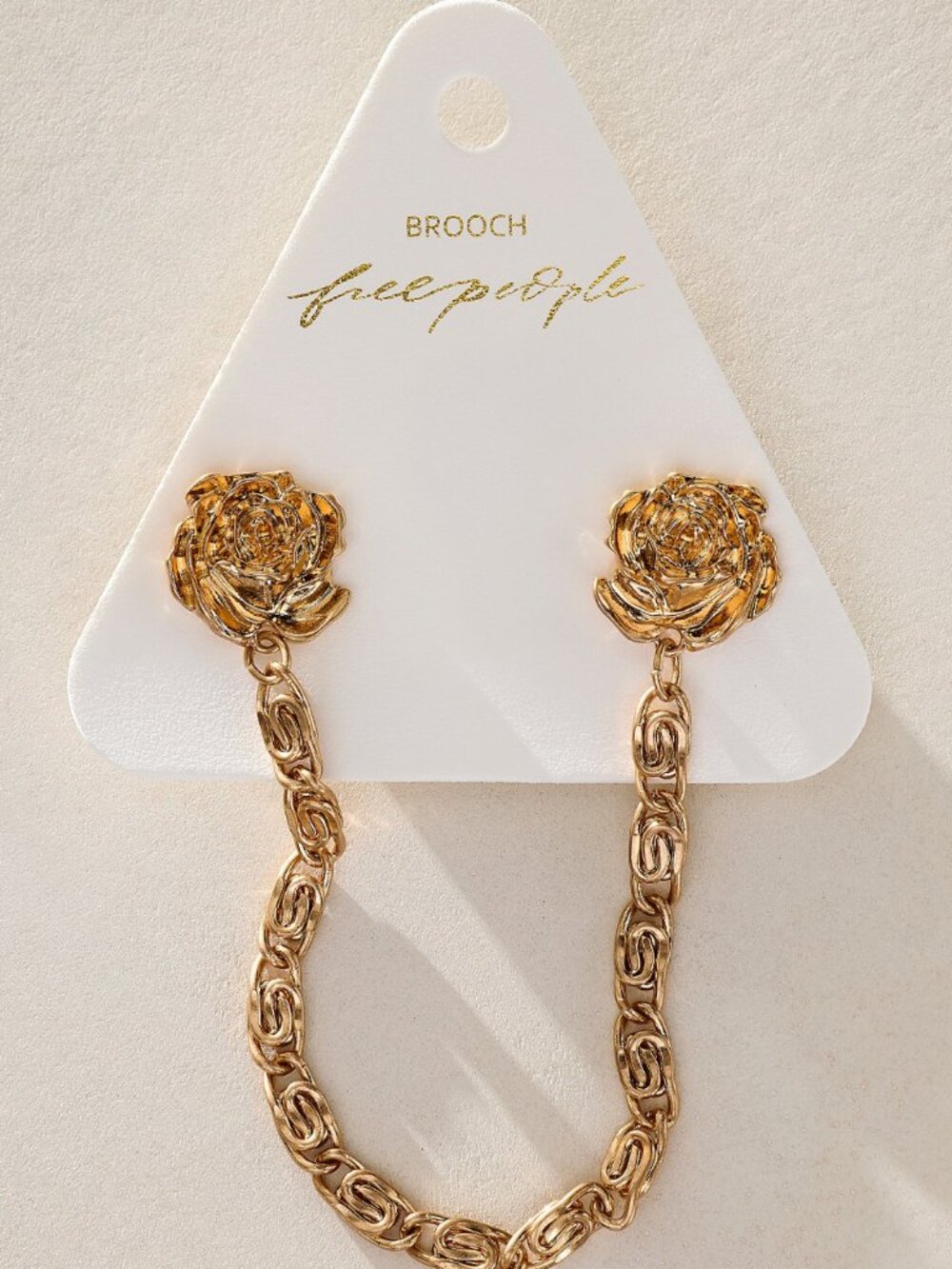 NWT Free People Chancellor Pin in Golden Rose